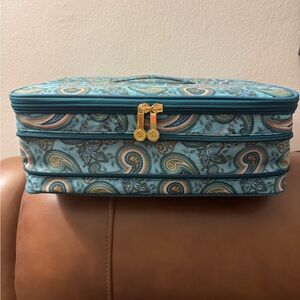 Joy Mangano JM expandable travel jewelry “jewel kit duo” organizer carrier